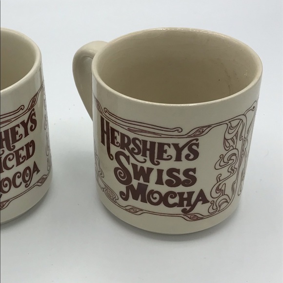 Vintage Hershey’s chocolate spiced cocoa & Swiss mocha recipe mugs set - Picture 6 of 8